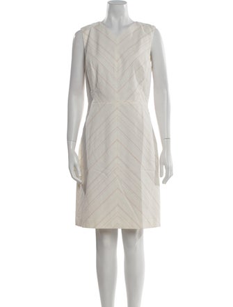 Tailored by Rebecca Taylor V-Neck Knee-Length Dress