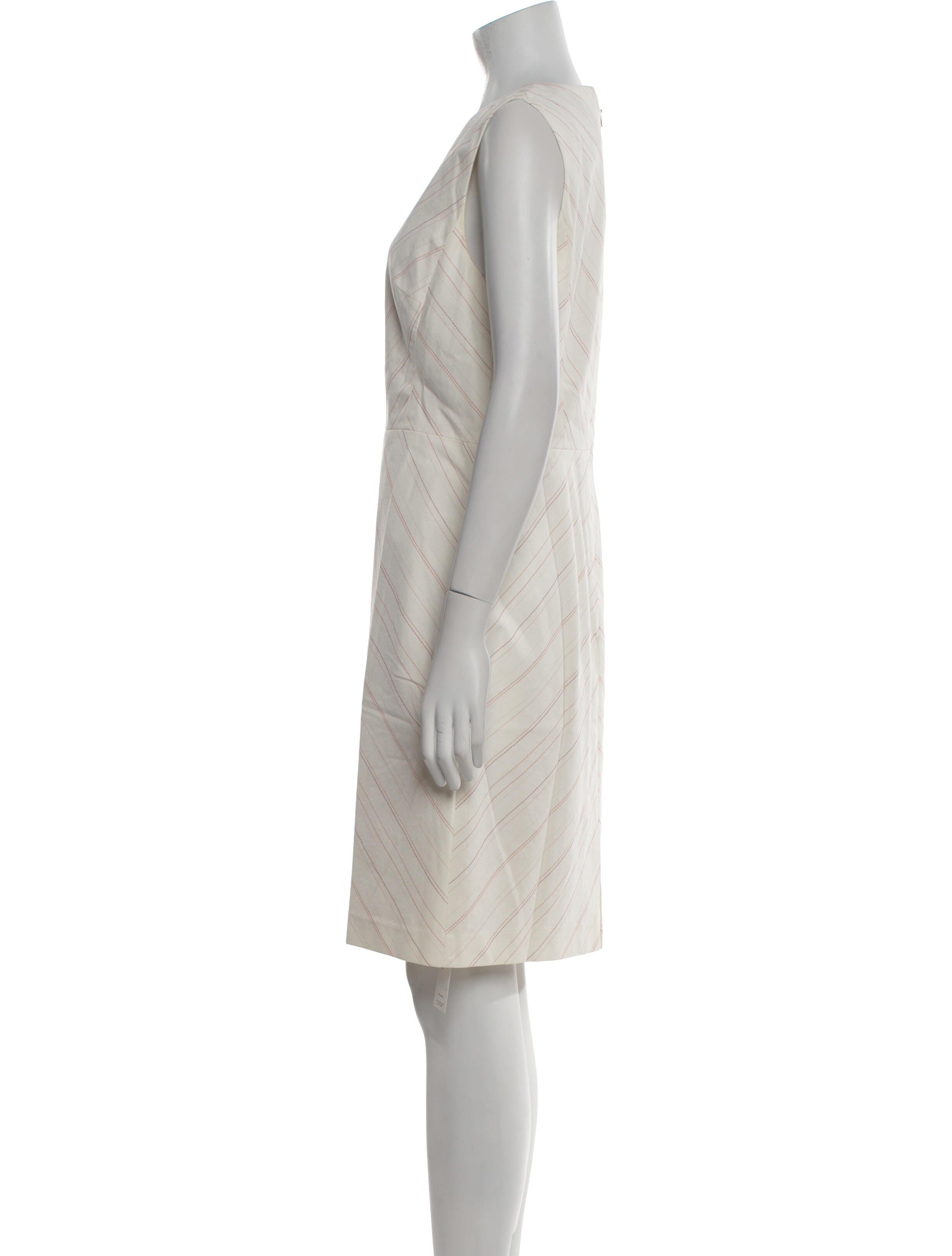 Tailored by Rebecca Taylor V-Neck Knee-Length Dress