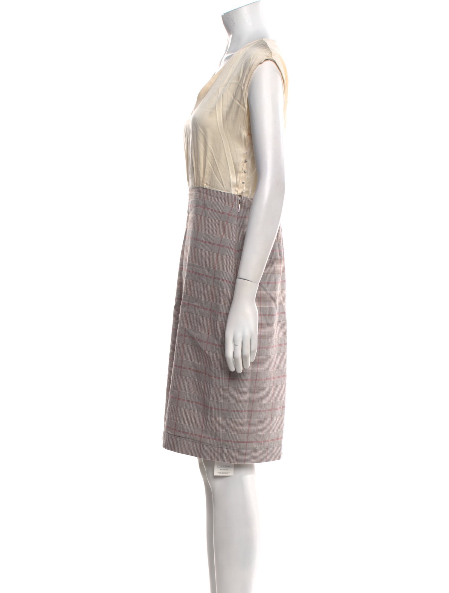 Tailored by Rebecca Taylor Plaid Print Knee-Length Dress