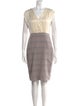 Tailored by Rebecca Taylor Plaid Print Knee-Length Dress
