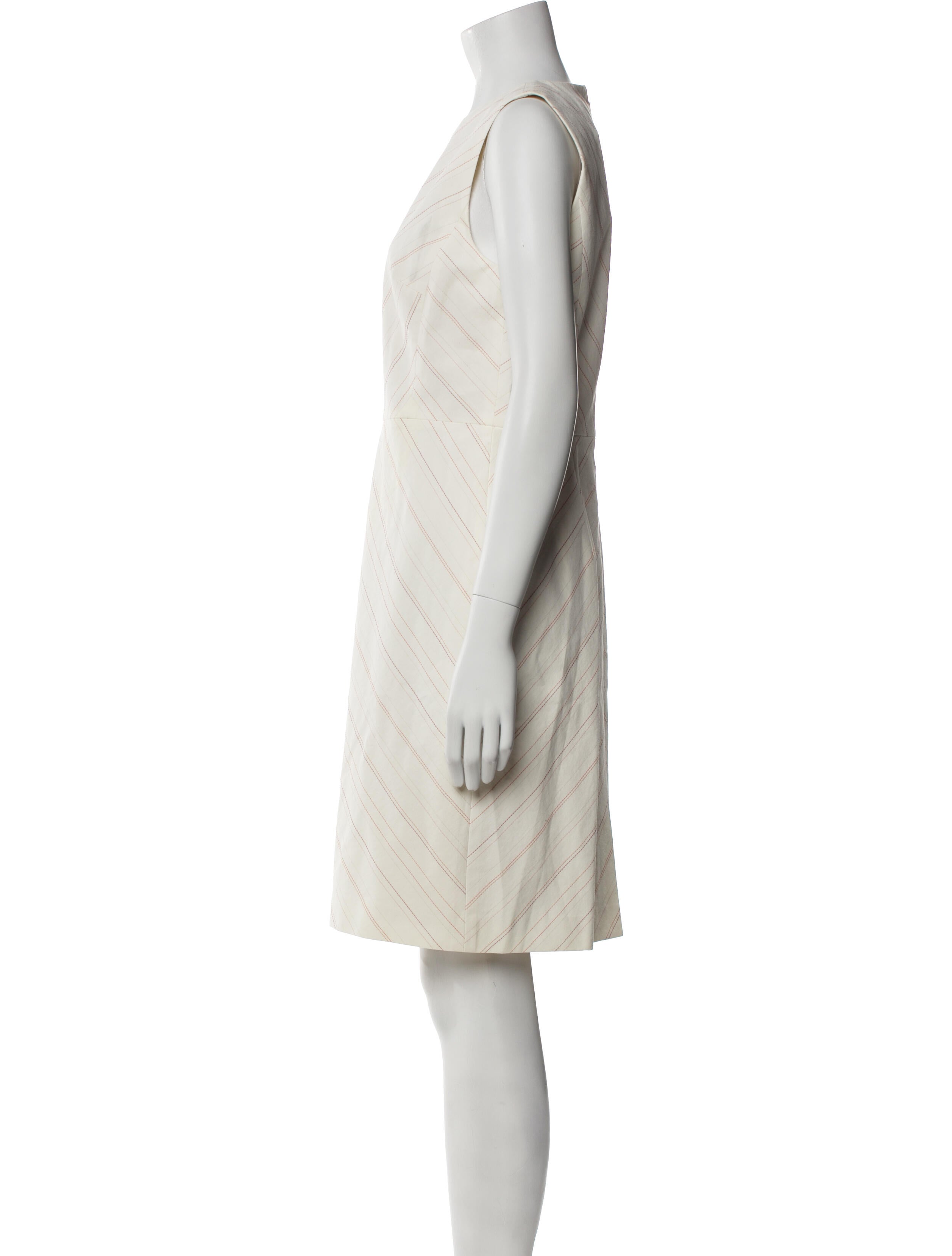 Tailored by Rebecca Taylor V-Neck Knee-Length Dress