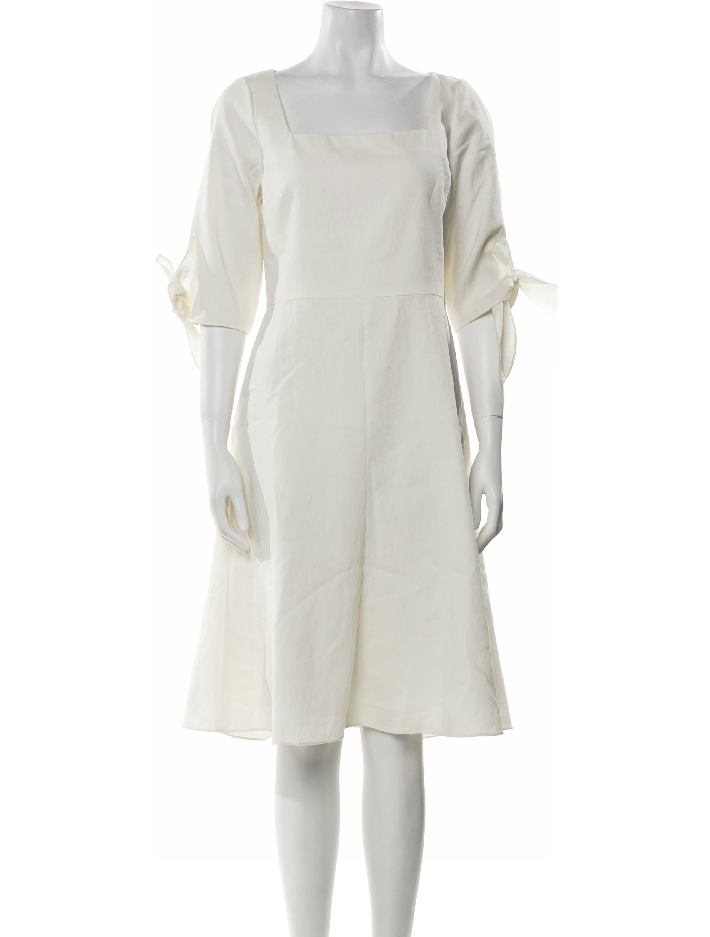 Tailored by Rebecca Taylor Square Neckline Knee-Length Dress