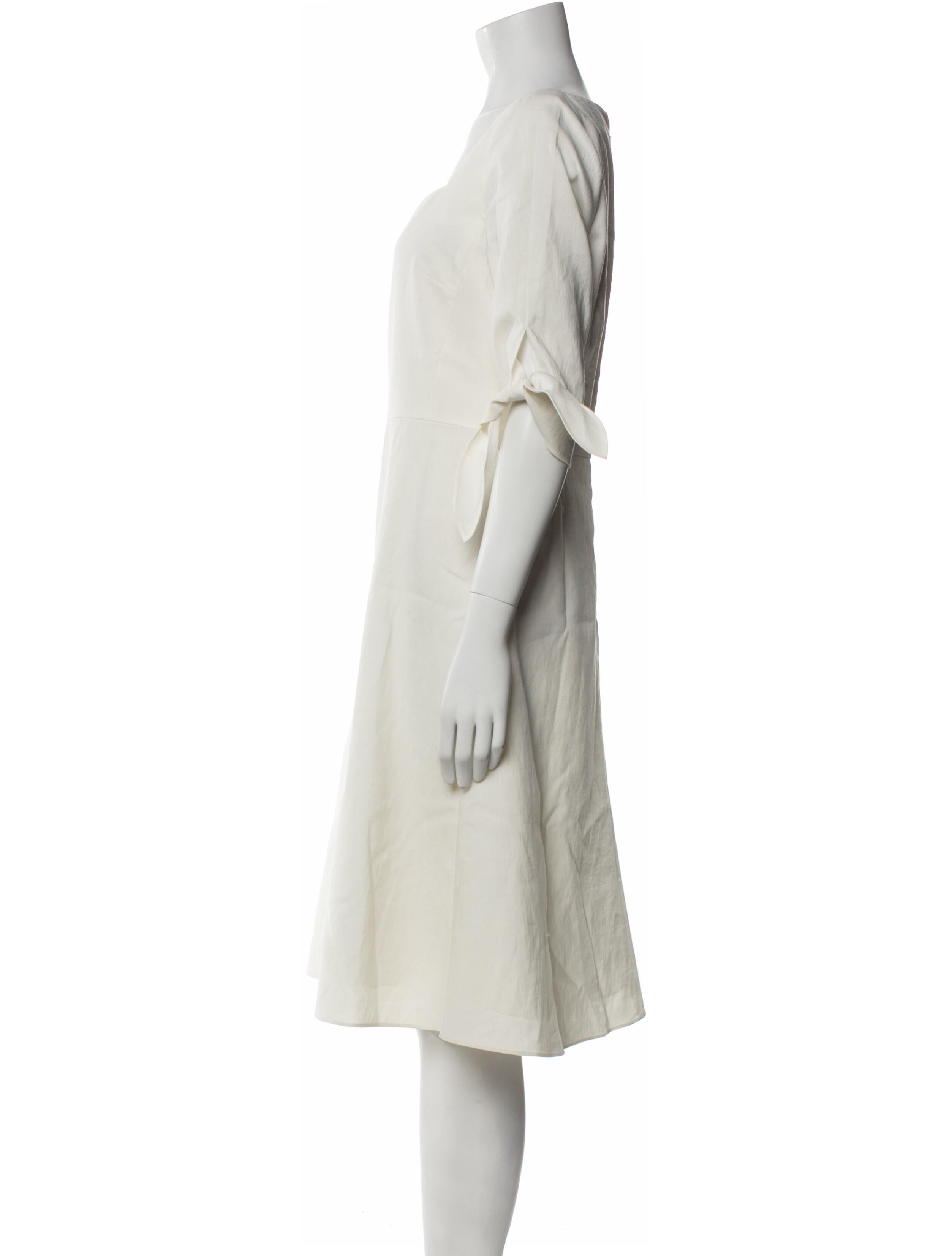 Tailored by Rebecca Taylor Square Neckline Knee-Length Dress