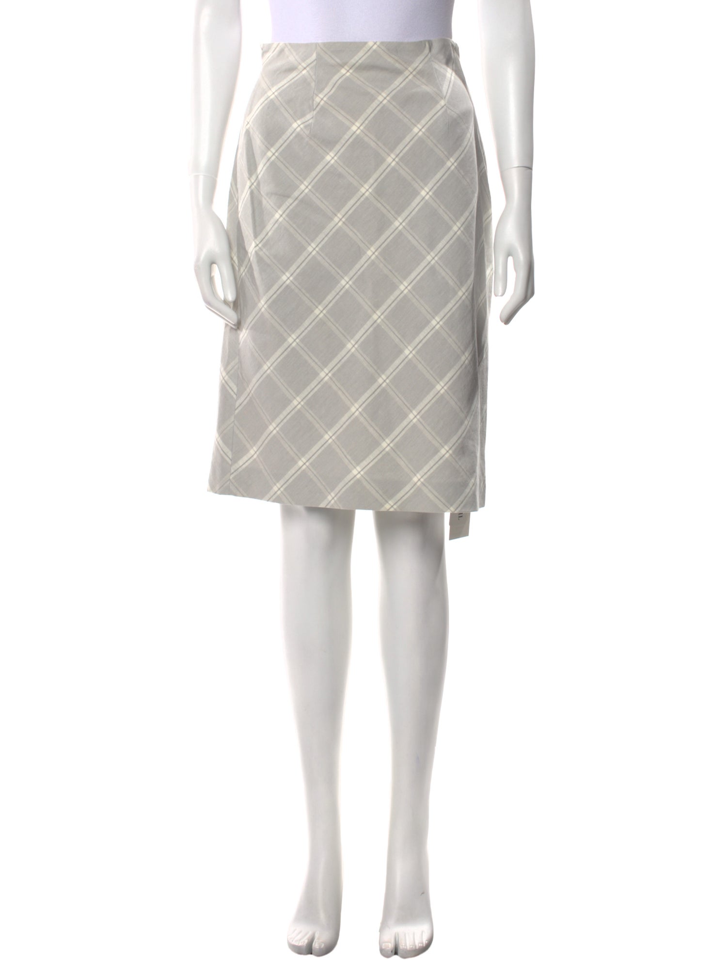 Tailored by Rebecca Taylor Plaid Print Knee-Length Skirt w/ Tags