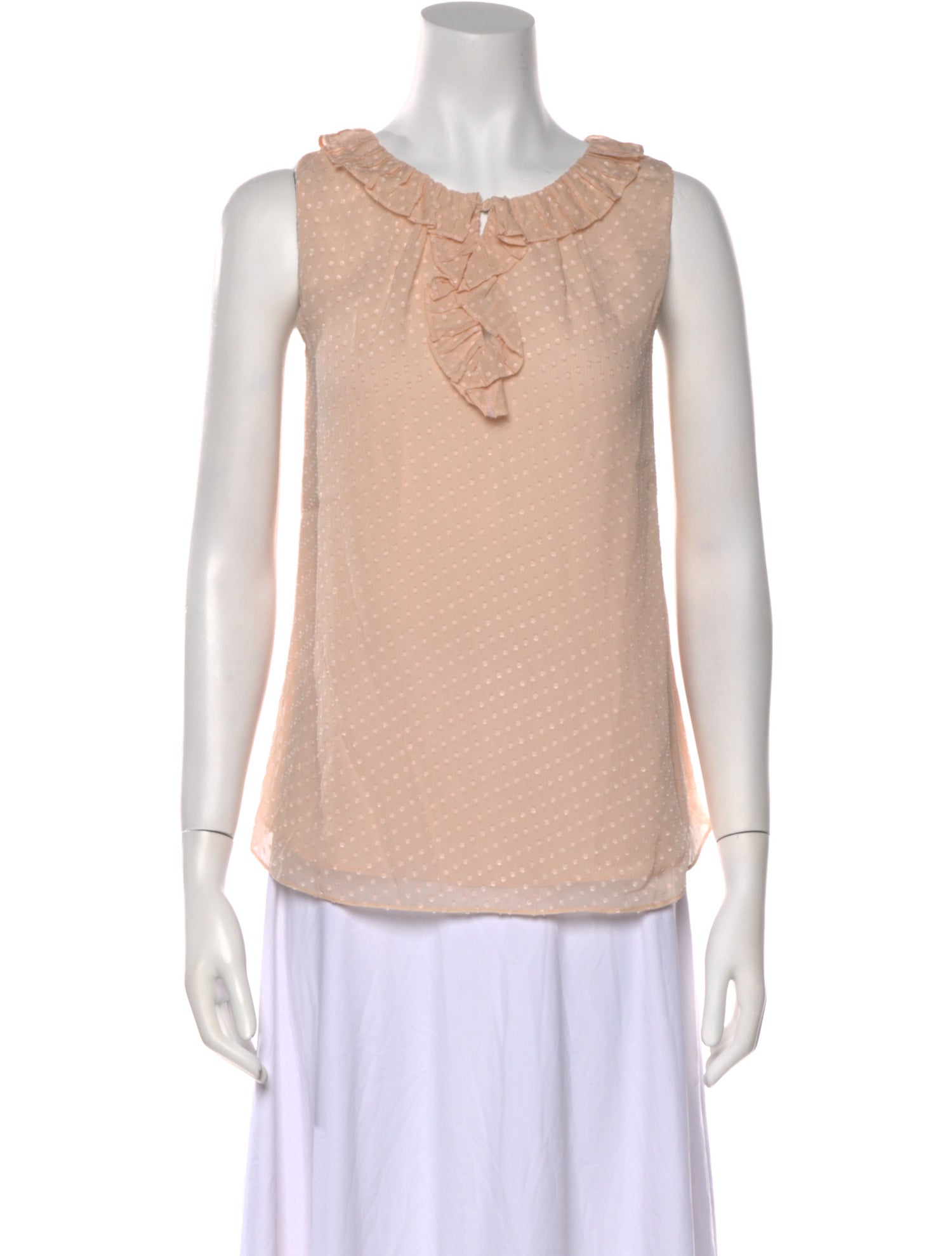 Tailored by Rebecca Taylor Silk Scoop Neck Top
