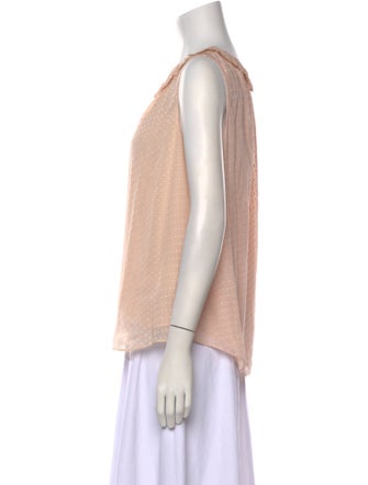 Tailored by Rebecca Taylor Silk Scoop Neck Top