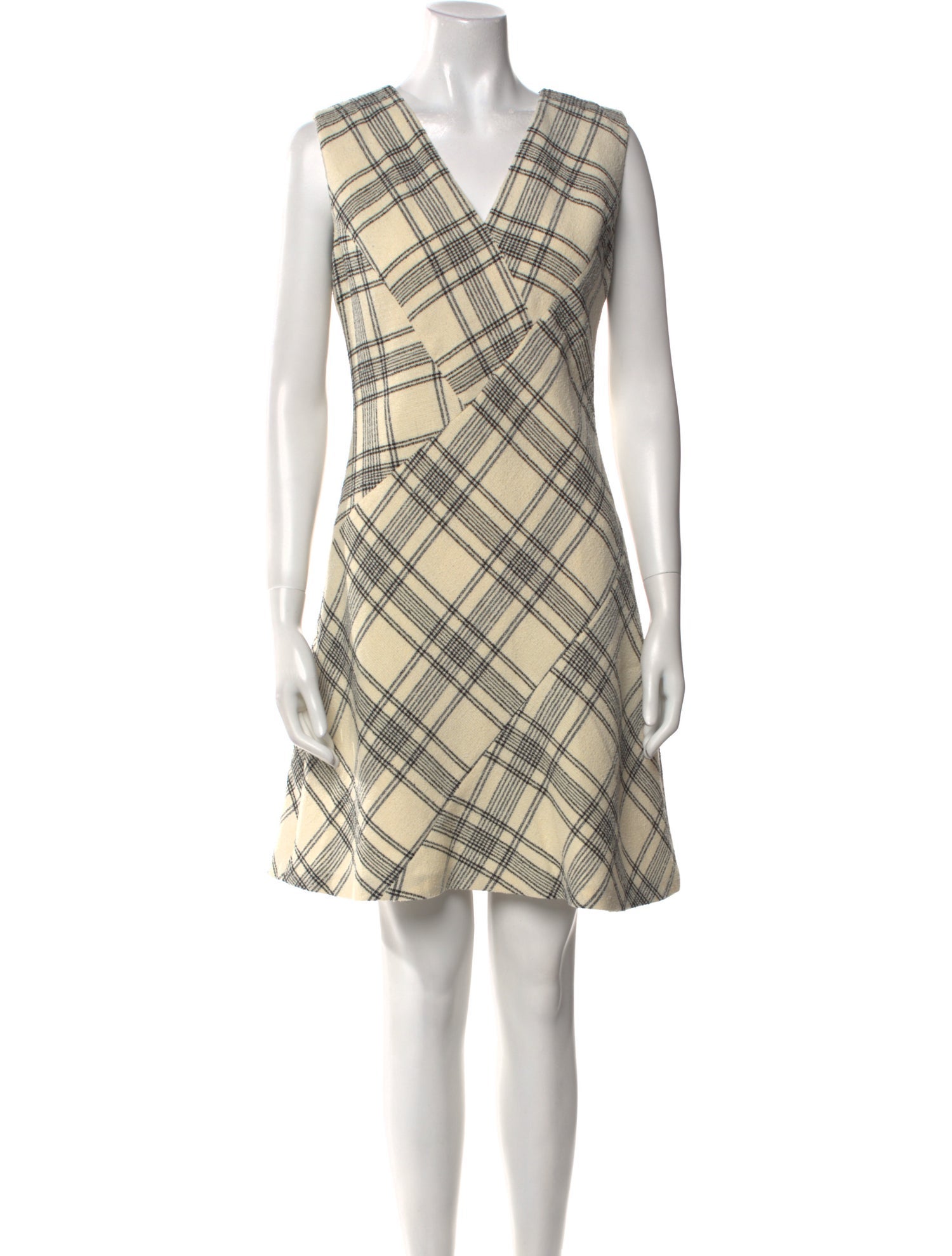 Tailored by Rebecca Taylor Plaid Print Knee-Length Dress