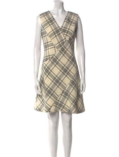 Tailored by Rebecca Taylor Plaid Print Knee-Length Dress
