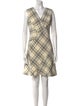 Tailored by Rebecca Taylor Plaid Print Knee-Length Dress
