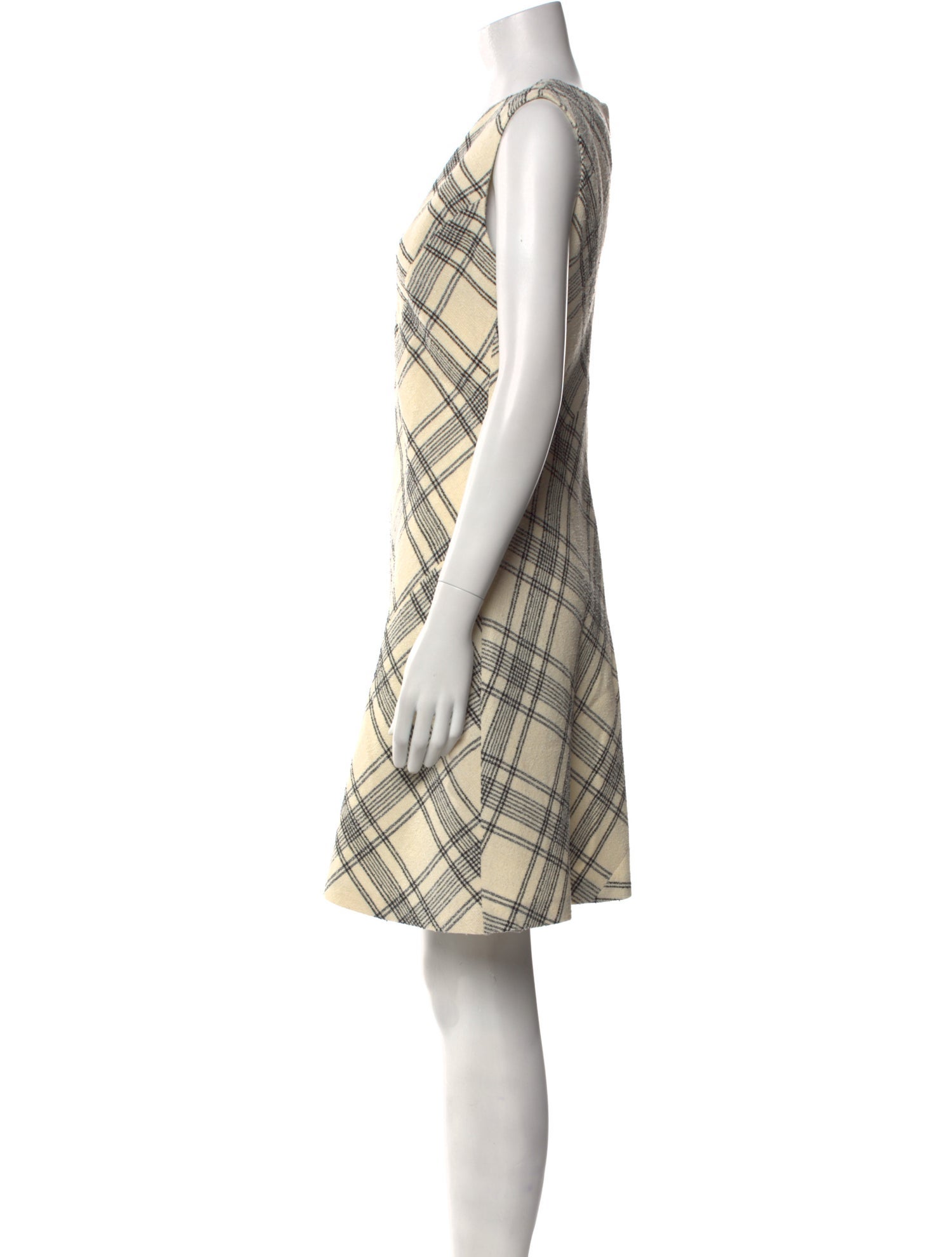 Tailored by Rebecca Taylor Plaid Print Knee-Length Dress