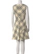 Tailored by Rebecca Taylor Plaid Print Knee-Length Dress