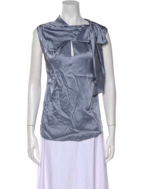 Tailored by Rebecca Taylor Silk Cowl Neck Blouse