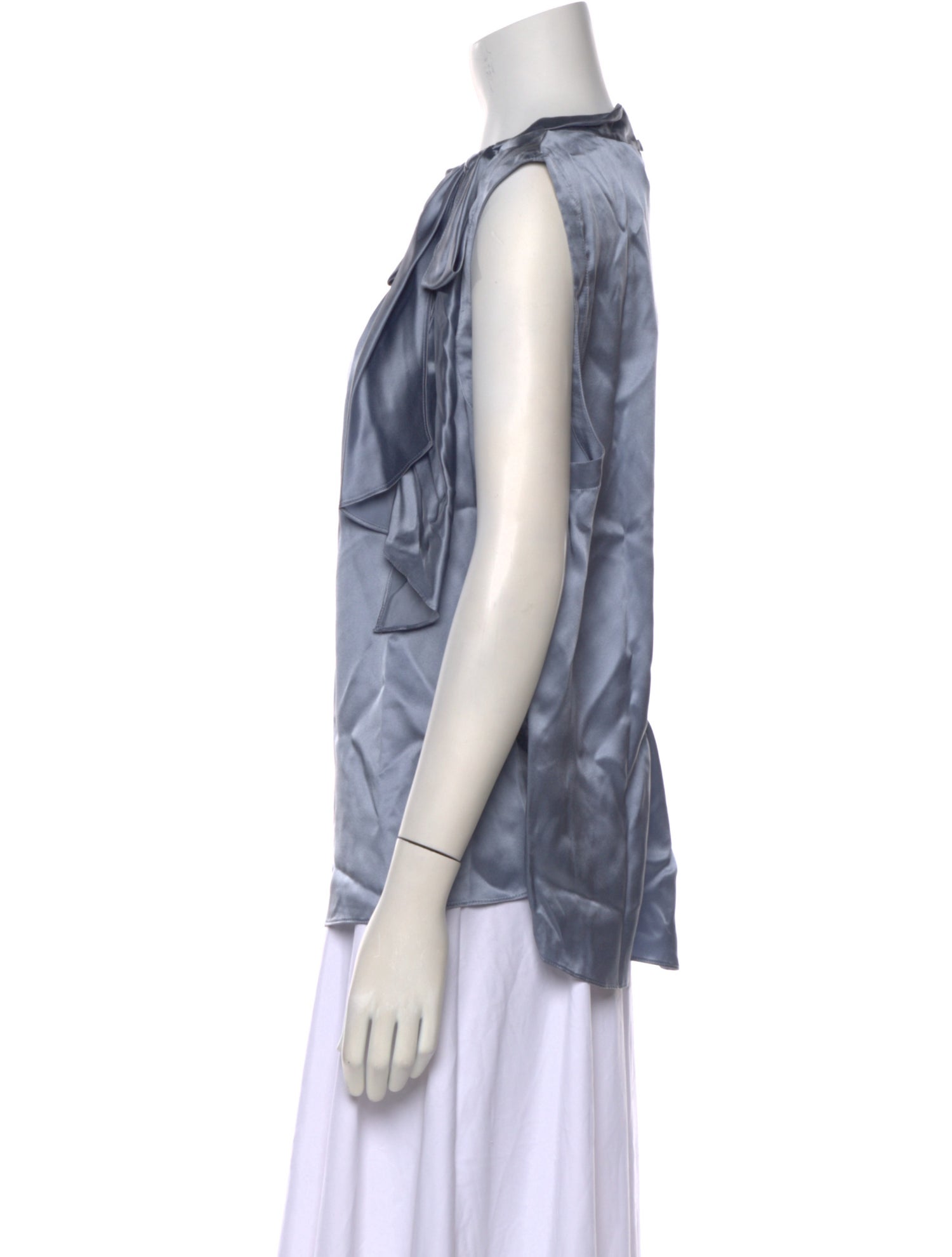 Tailored by Rebecca Taylor Silk Cowl Neck Blouse