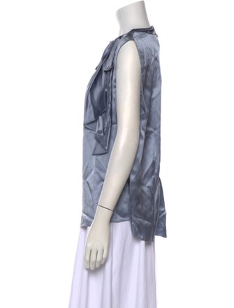 Tailored by Rebecca Taylor Silk Cowl Neck Blouse