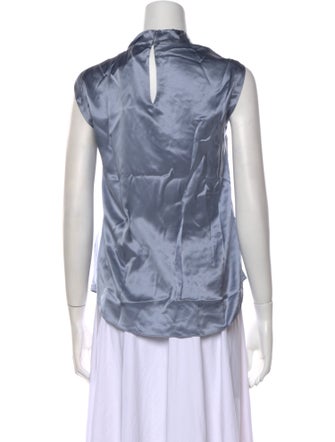 Tailored by Rebecca Taylor Silk Cowl Neck Blouse