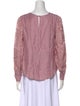 Tailored by Rebecca Taylor V-Neck Long Sleeve Blouse