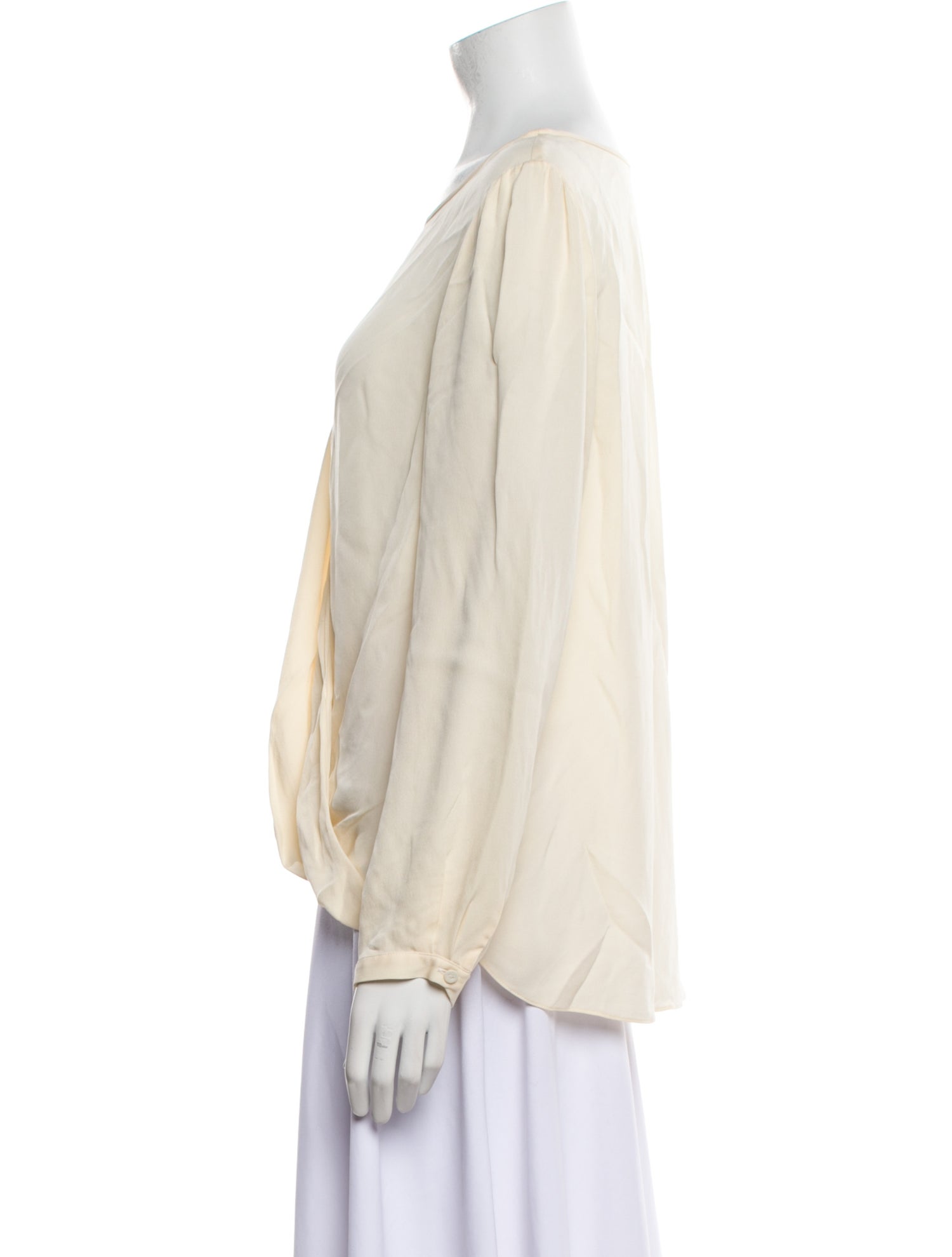 Tailored by Rebecca Taylor Silk Bateau Neckline Blouse