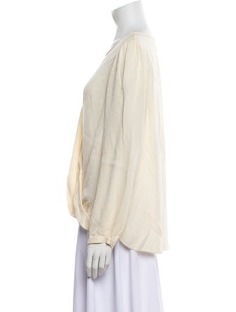 Tailored by Rebecca Taylor Silk Bateau Neckline Blouse