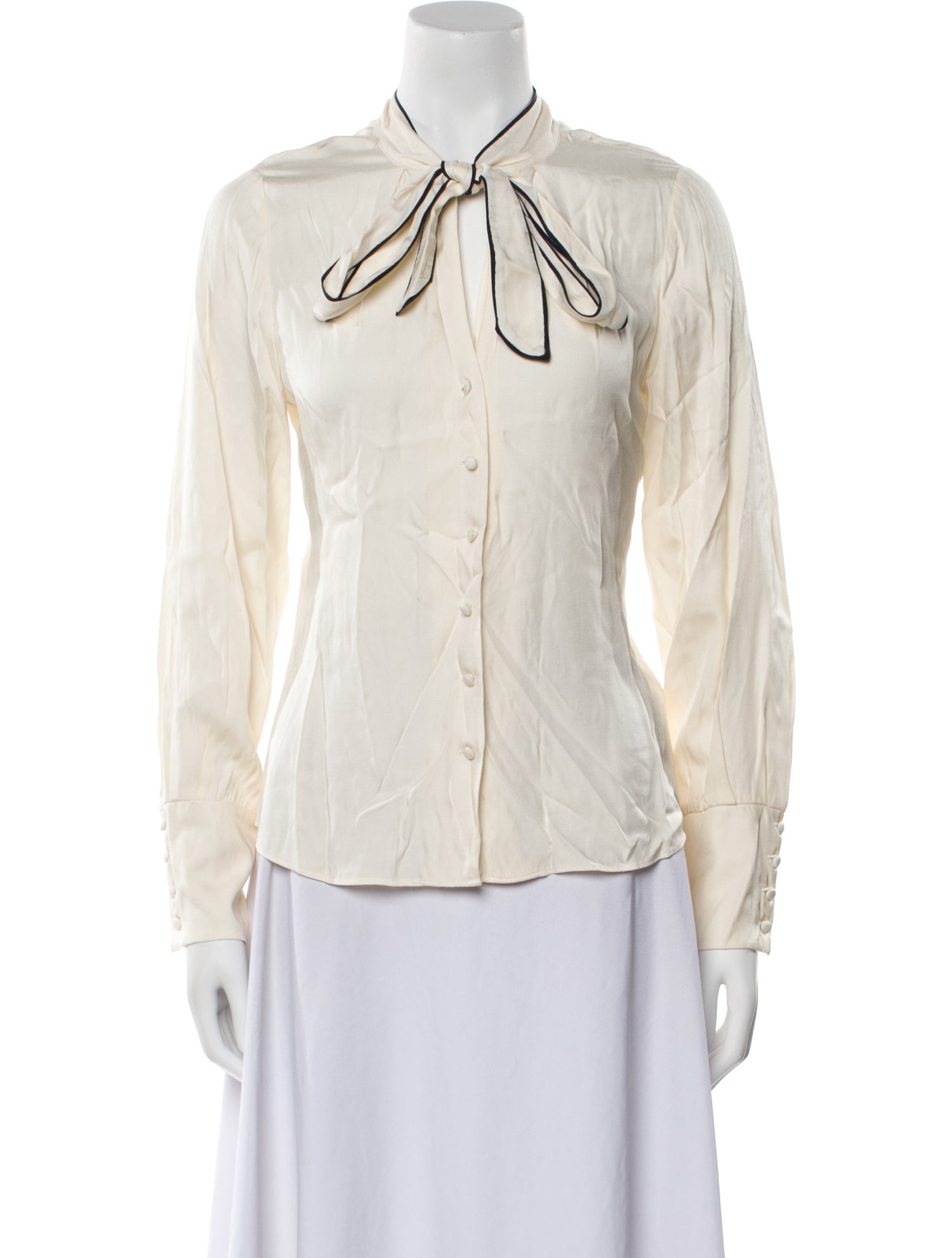 Tailored by Rebecca Taylor Long Sleeve Button-Up Top