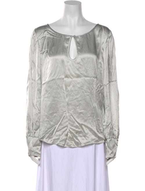 Tailored by Rebecca Taylor Silk Scoop Neck Blouse