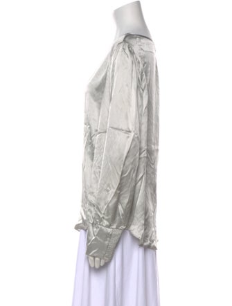 Tailored by Rebecca Taylor Silk Scoop Neck Blouse