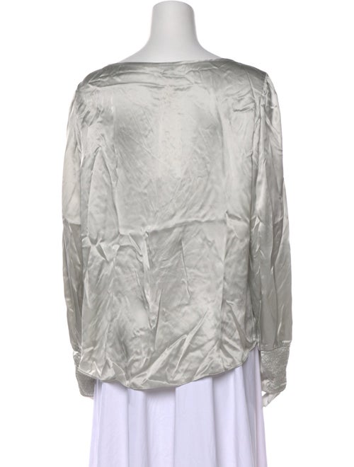 Tailored by Rebecca Taylor Silk Scoop Neck Blouse