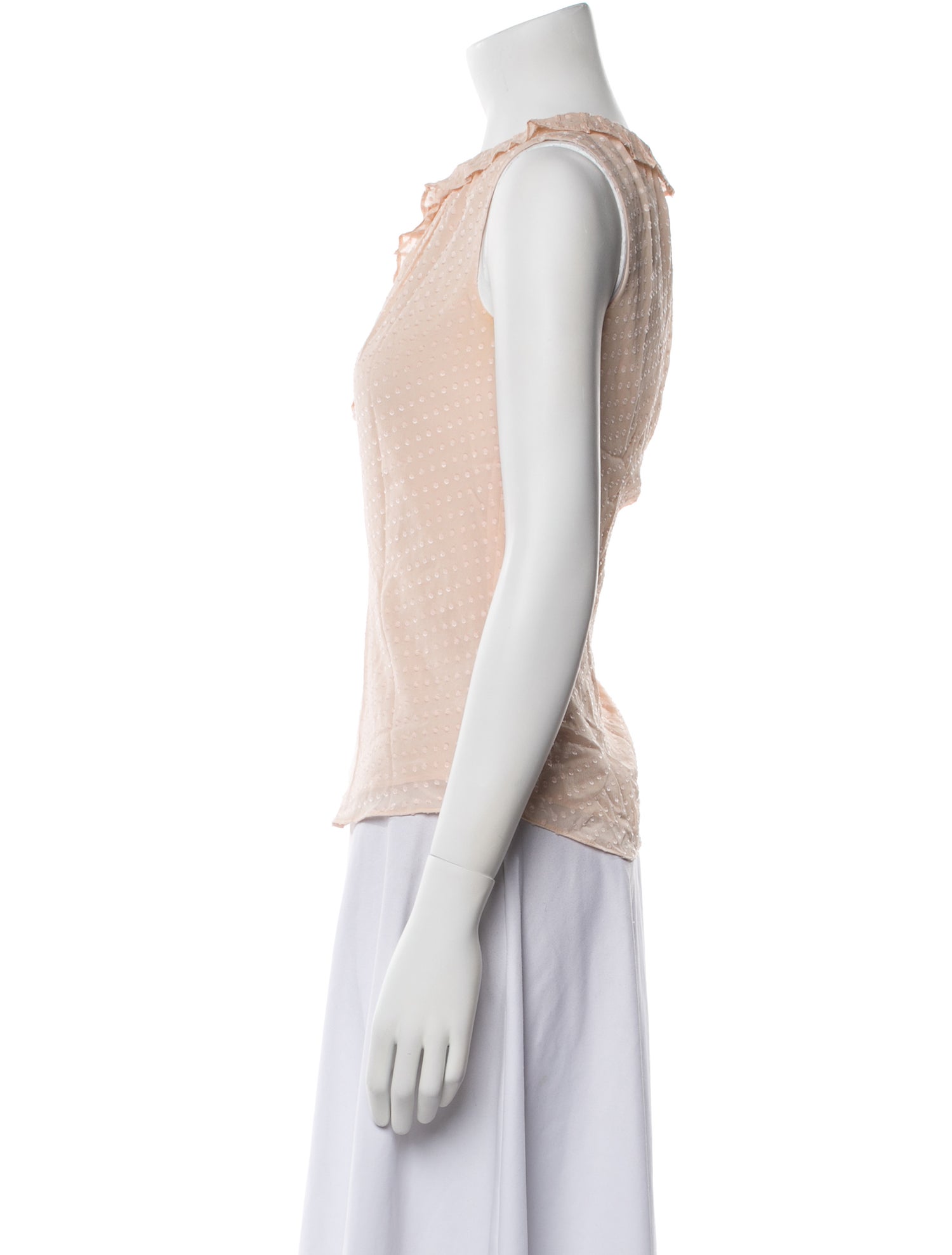 Tailored by Rebecca Taylor Silk V-Neck Blouse