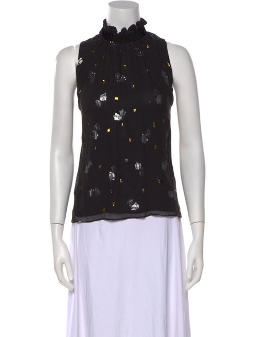 Tailored by Rebecca Taylor Silk Printed Top