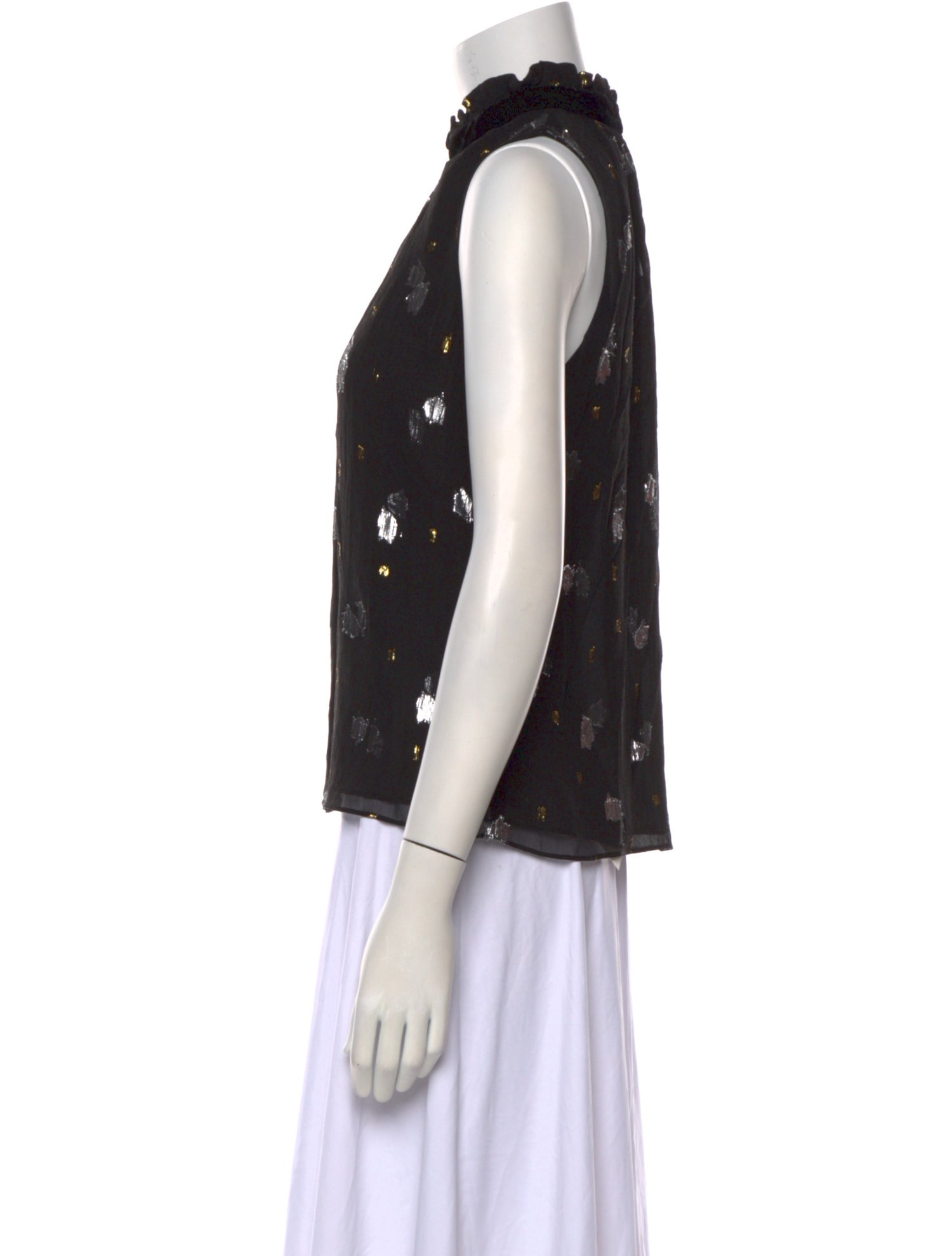 Tailored by Rebecca Taylor Silk Printed Top