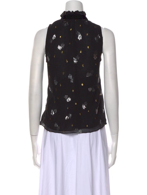 Tailored by Rebecca Taylor Silk Printed Top