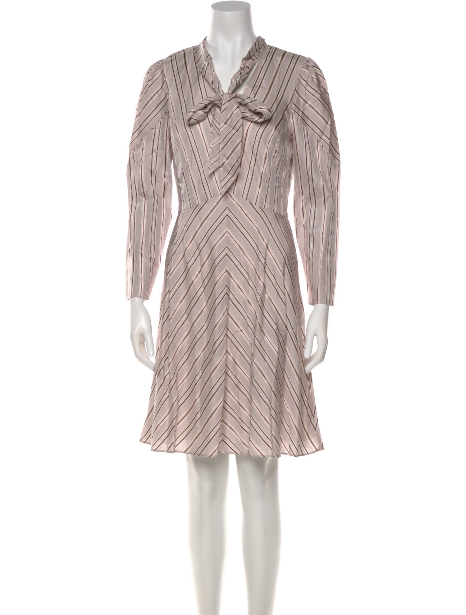 Tailored by Rebecca Taylor Striped Knee-Length Dress