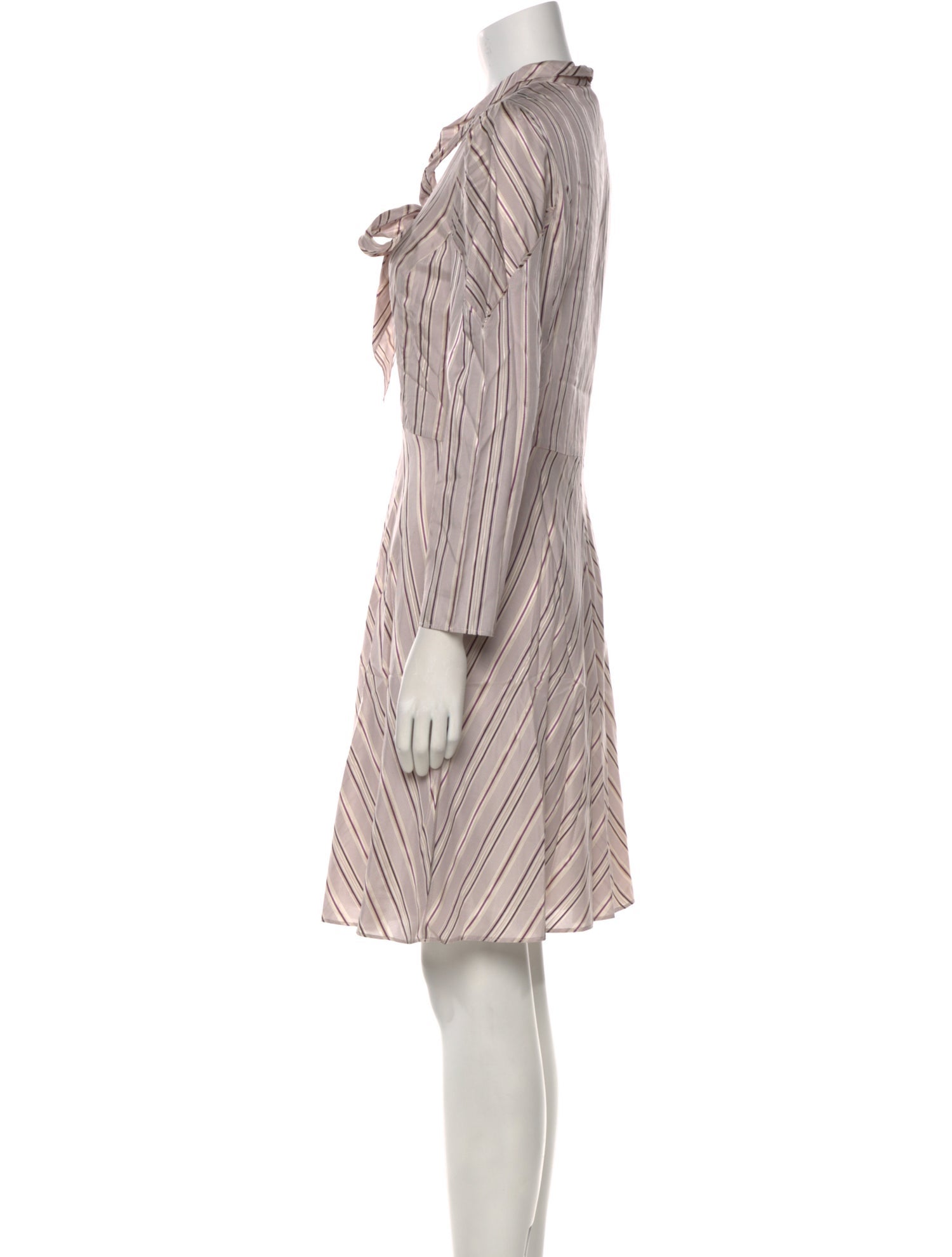 Tailored by Rebecca Taylor Striped Knee-Length Dress