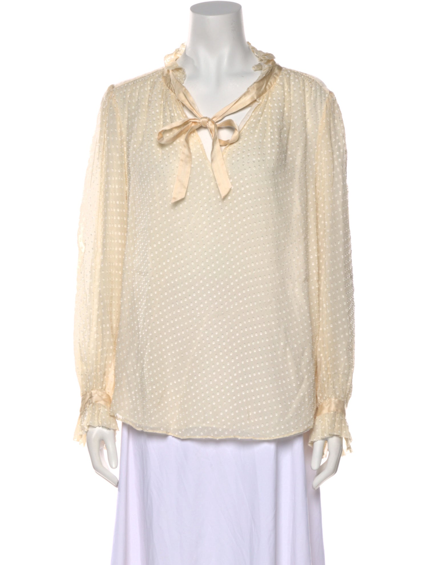 Tailored by Rebecca Taylor Silk V-Neck Blouse