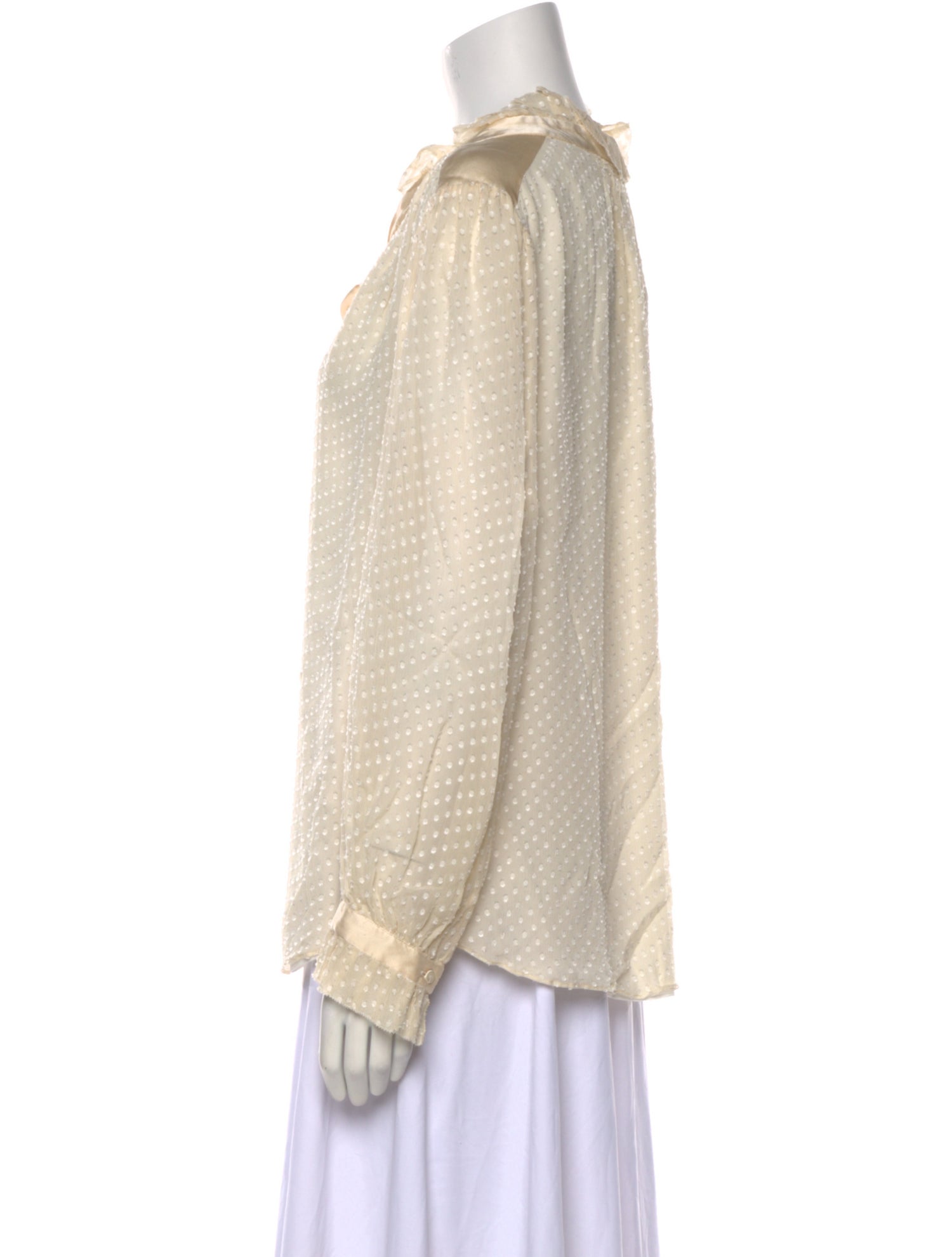 Tailored by Rebecca Taylor Silk V-Neck Blouse