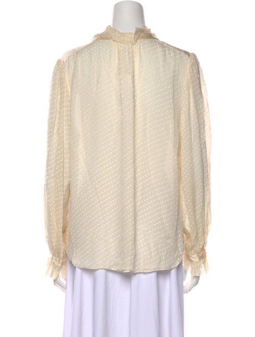 Tailored by Rebecca Taylor Silk V-Neck Blouse