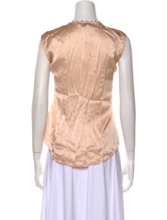 Tailored by Rebecca Taylor Silk V-Neck Blouse