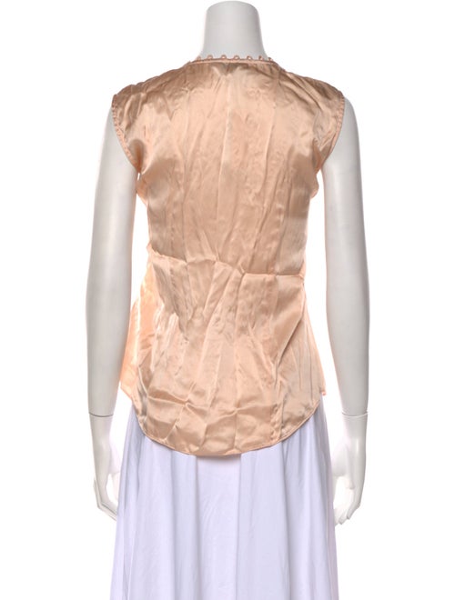 Tailored by Rebecca Taylor Silk V-Neck Blouse