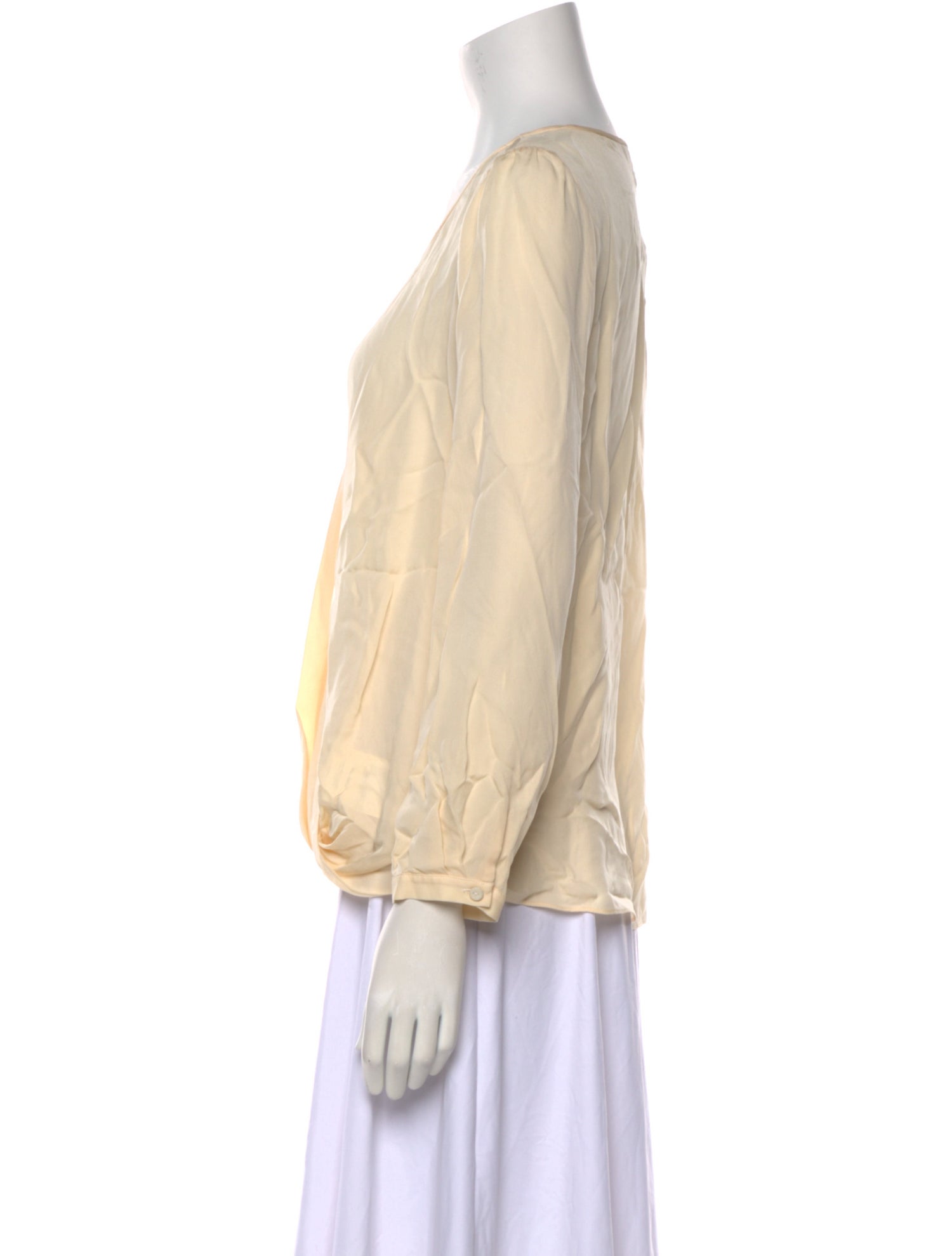 Tailored by Rebecca Taylor Silk Scoop Neck Blouse