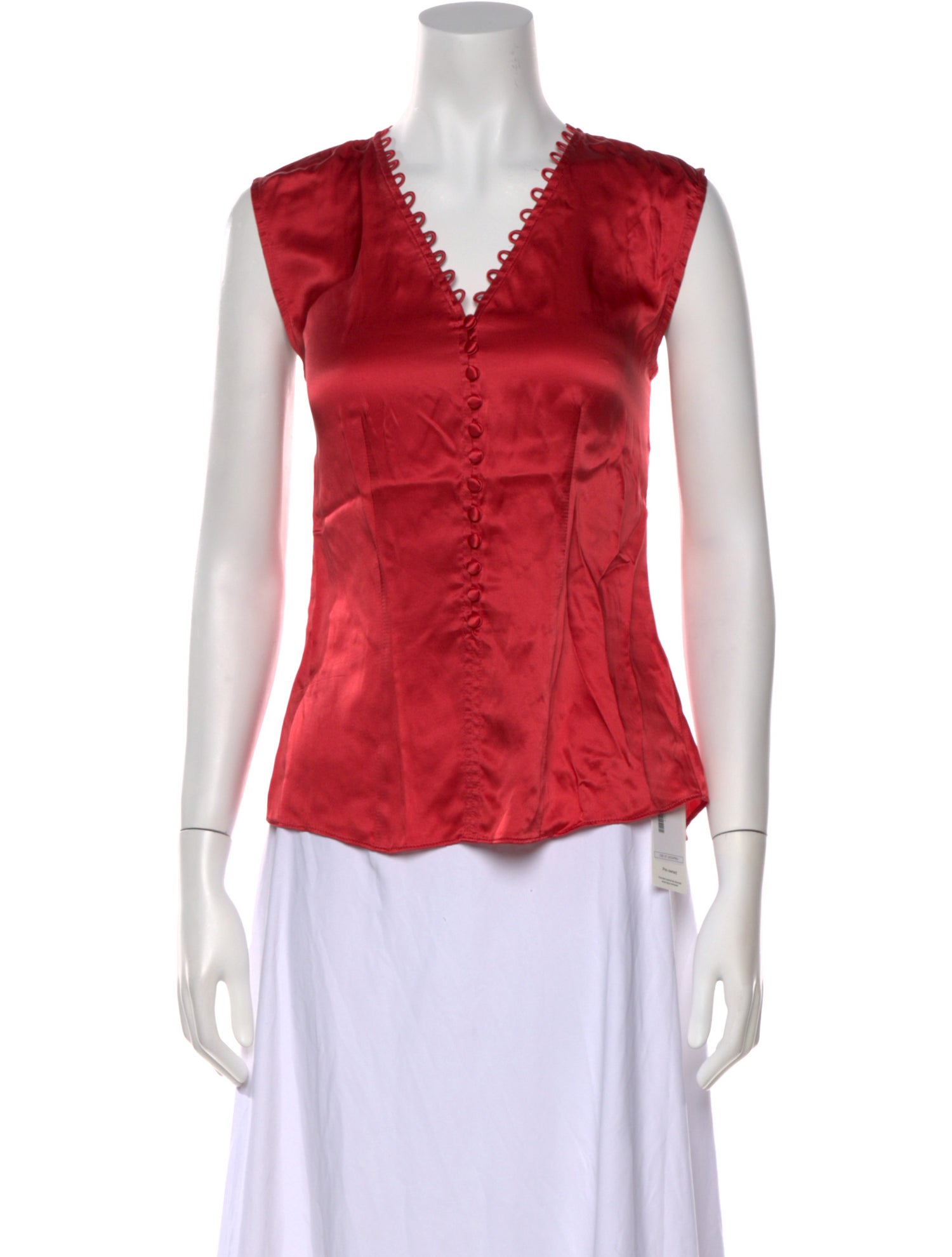 Tailored by Rebecca Taylor Silk V-Neck Blouse