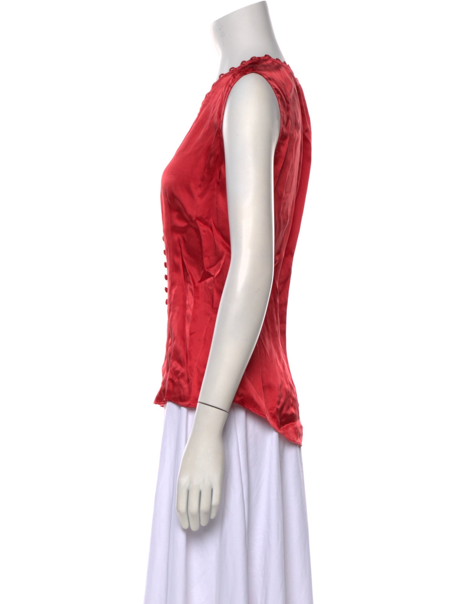 Tailored by Rebecca Taylor Silk V-Neck Blouse