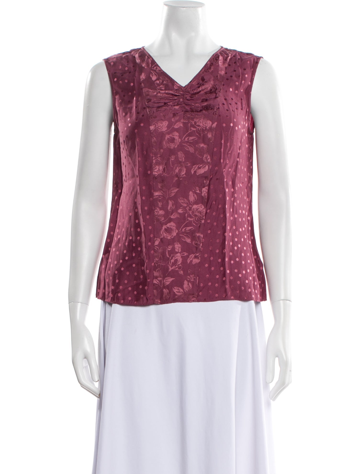 Tailored by Rebecca Taylor Cowl Neck Sleeveless Top