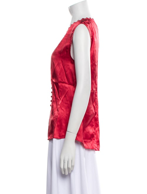 Tailored by Rebecca Taylor Silk V-Neck Blouse