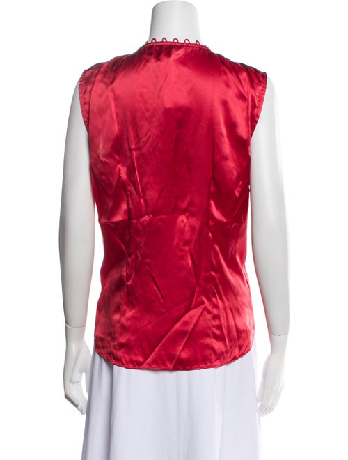 Tailored by Rebecca Taylor Silk V-Neck Blouse