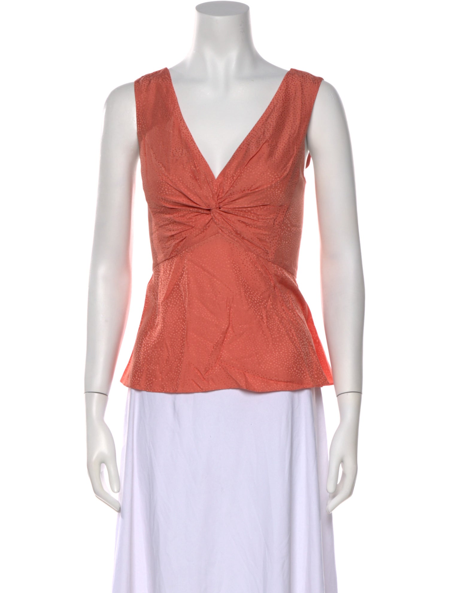 Tailored by Rebecca Taylor V-Neck Sleeveless Top