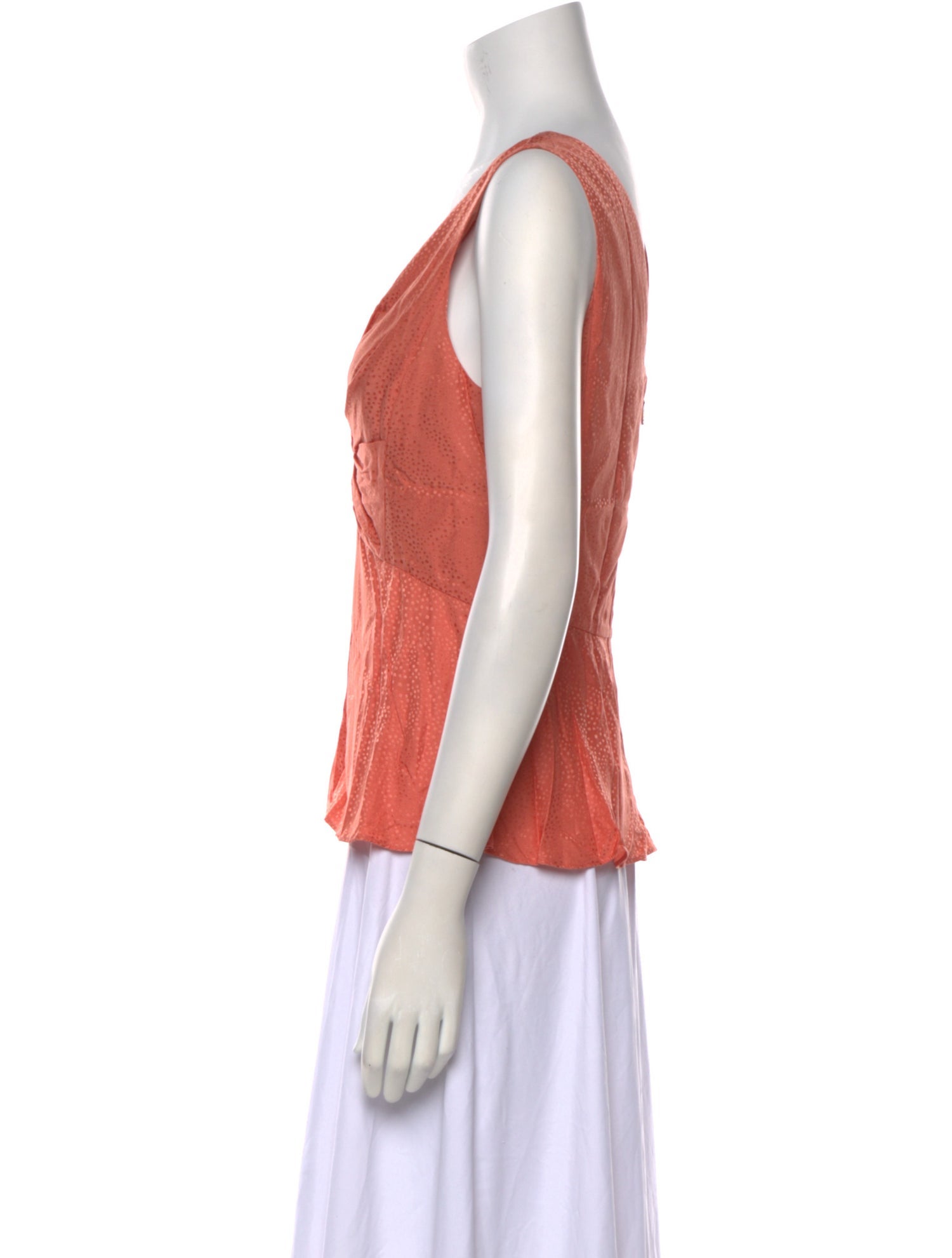 Tailored by Rebecca Taylor V-Neck Sleeveless Top