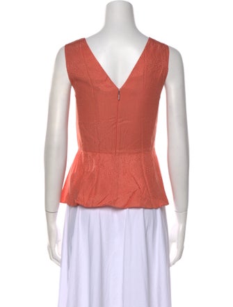 Tailored by Rebecca Taylor V-Neck Sleeveless Top
