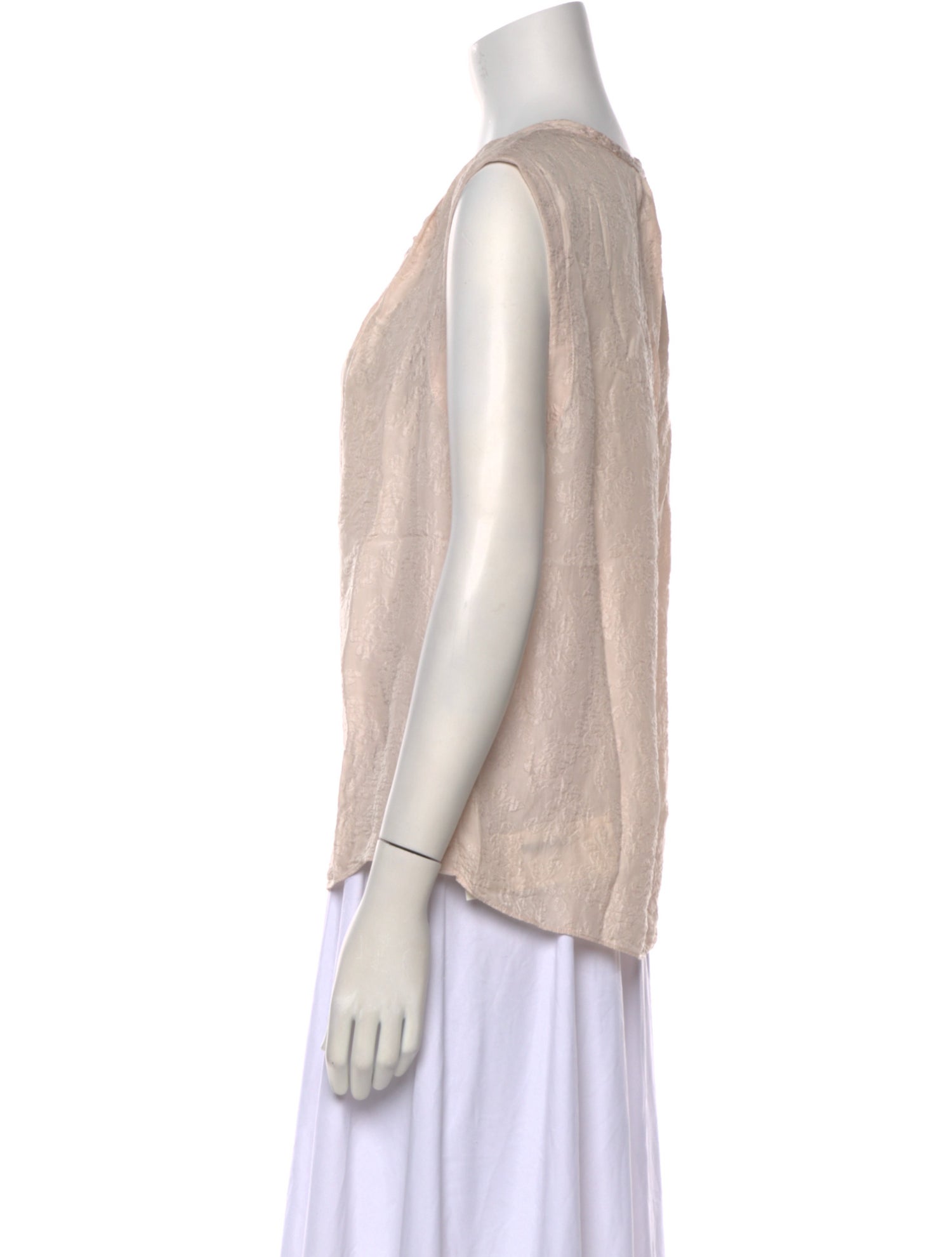 Tailored by Rebecca Taylor Silk V-Neck Blouse