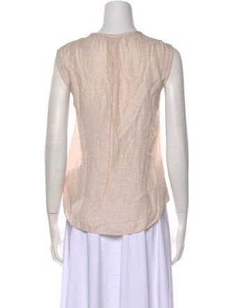 Tailored by Rebecca Taylor Silk V-Neck Blouse