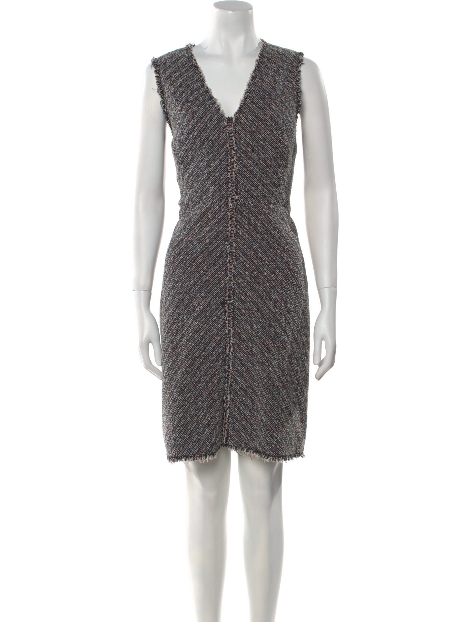 Tailored by Rebecca Taylor V-Neck Knee-Length Dress