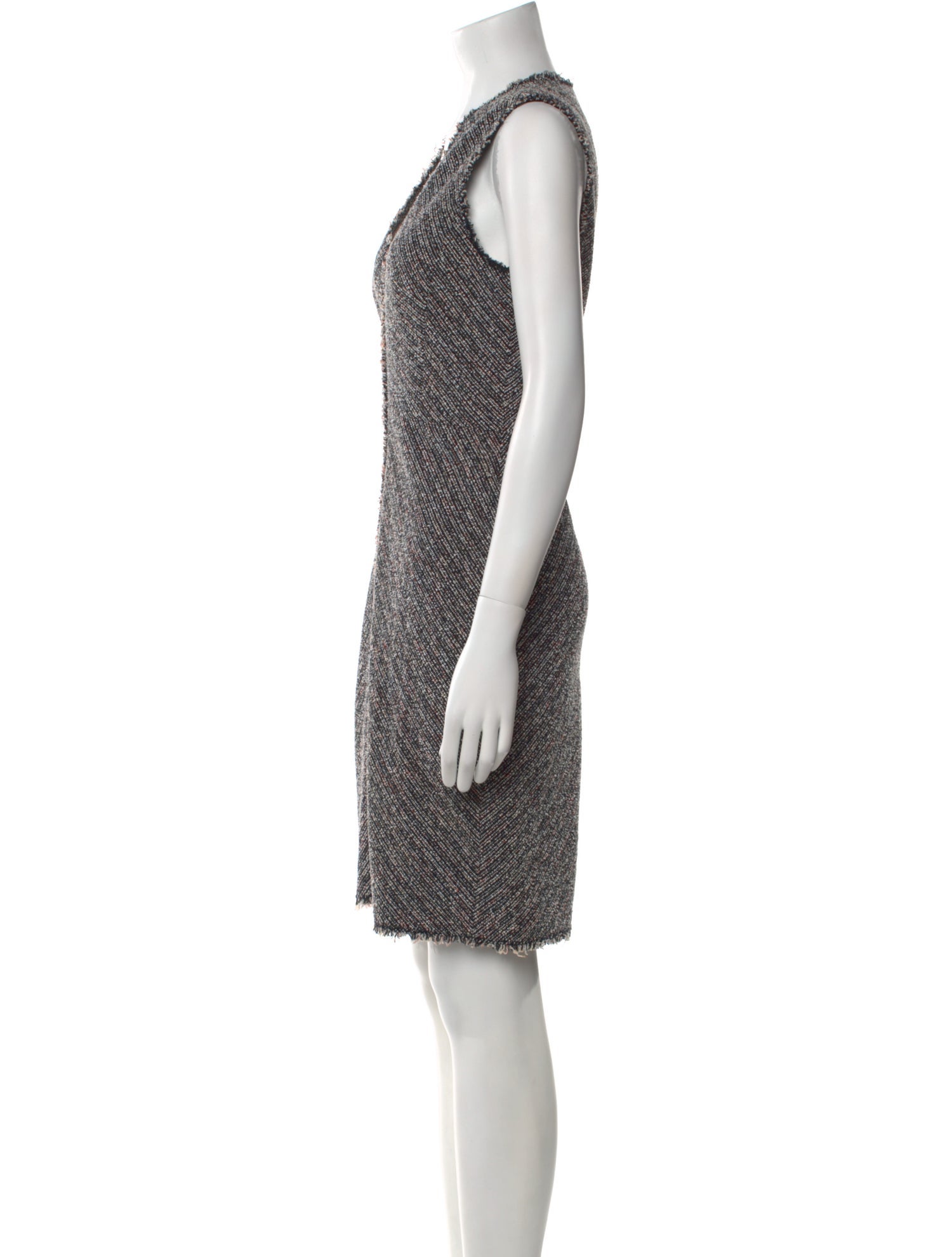 Tailored by Rebecca Taylor V-Neck Knee-Length Dress
